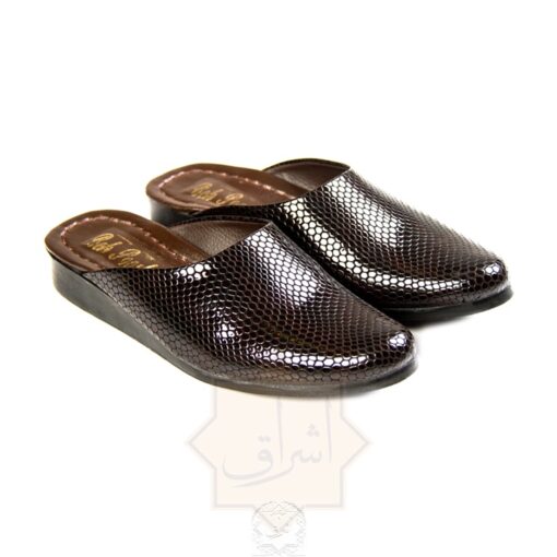 نعلین پوست ماری قهوه ای - Image 3